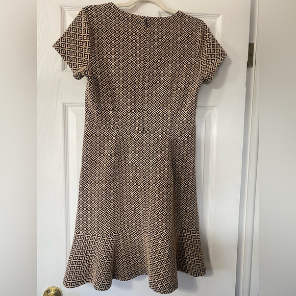 Loft Navy ruffle hem dress - Picture 2 of 3